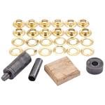 Gazebos and Shelters, Draper 85665 Eyelet Grommet Kit, 3/8" x 12 Brass , Draper