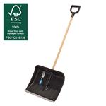 Snow Shovels, Draper 94107 Large Snow Shovel With FSC Wooden Handle, Draper