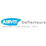 AIRVIT Quick-Fit Wind Deflector set. Contains a pair of tinted front wind visors logo