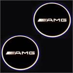 Car Logo Lights, AMG Car Door LED Puddle Lights Set (x2) - Wireless , 