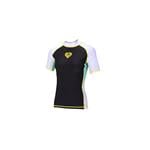 Rash Vests, Aqua Marina Alluv Women's Short Sleeve Rash Vest   Blue, Black and White   Size L, Aqua Marina