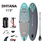 Paddleboarding, Aqua Marina Dhyana Yoga 11'0" iSUP with Paddle and Safety Leash, Aqua Marina