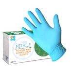 Gloves, X TRA Thick Blue Nitrile Powder Free Disposable Gloves x100   Large, ASAP Innovations