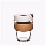 Reusable Mugs, KeepCup Brew Cork 12oz Filter   Tempered Glass Reusable Coffee Cup with Cork Band 340ml, KeepCup