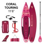 Paddleboarding, Aqua Marina Coral Touring (2024) 11'6" iSUP with Paddle and Coil Leash, Aqua Marina