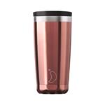 Reusable Mugs, Chilly's 500ml Coffee Cup - Chrome Rose Gold, Chilly's