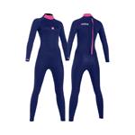 Wetsuits, MDNS Pioneer Fullsuit 3|2mm Steamer Women's Wetsuit - Navy and Pink - Size M, MDNS