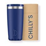 Reusable Mugs, Chilly's 500ml Coffee Cup - Matte Blue, Chilly's