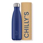 Water Bottles, Chilly's 500ml Bottle - Matte Blue, Chilly's