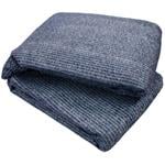 Camping Equipment, 2.5 x 4.5m Blue Grey Supreme Awning Carpet, Streetwize