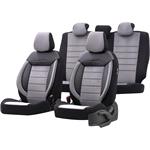 Seat Covers, Premium Fabric Car Seat Covers COMFORTLINE   Grey Black, Otom
