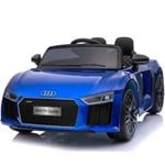 Kids Electric Cars, Audi R8 Kids Electric Ride On Car With Remote Control - 12v Blue, Rev-up