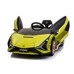 Kids Electric Cars, Lamborghini Sian Electric Ride On Car with Parents Remote - 12v Green, Rev-up