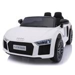 Kids Electric Cars, Audi R8 Kids Electric Ride On Car With Remote Control - 12v White, Rev-up