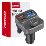 Bluetooth, Bluetooth Car FM Transmitter With 2 USB and 1 USB C Port   12v / 24v, AMIO
