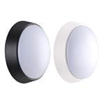 Outdoor Lights, Luceco IP54 Eco LED Round Bulkhead with Interchangable Black and White Trim - 10W, Luceco