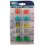 Fuses, Streetwize Set of 10 Auto Blade Fuses, Streetwize