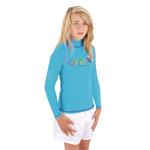 Rash Vests, Osprey Girl's Long Sleeve Rash Vest   Blue   Size XXS, Osprey