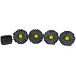 Outdoor Lights, Solar Daisy Light   Set of 4, Streetwize
