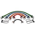 Straps and Ratchet Tie Downs, Car Cargo Bungee Chords   Set of 24, Walser