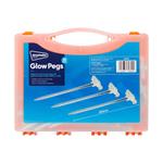 Camping Equipment, Heavy Duty Glow Tent Pegs 7x200mm   Pack of 20, Streetwize