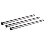 Roof Racks and Bars, Nordrive 3 Aluminium Cargo Roof Bars (150 cm) for Jeep WRANGLER III 2007-2017, with Rain Gutters (16-21cm fitting kit, see image), 4-Door Model, NORDRIVE
