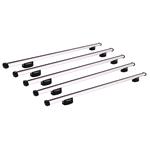 Roof Racks and Bars, Nordrive 5 Aluminium Cargo Roof Bars (150 cm) for Fiat SCUDO Van 2022 Onwards, with built-in fixpoints, NORDRIVE