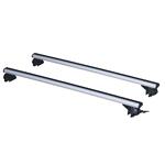 Roof Racks and Bars, La Prealpina LP58 silver aluminium aero Roof Bars for Ford FOCUS IV ACTIVE, 2018 Onwards, With Solid Integrated Roof Rails, La Prealpina