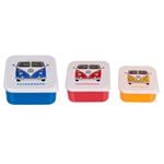 VW Accessories, Official Volkswagen Campervan Lunchbox   Set Of 3 , Volkswagen