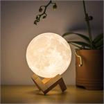 Gifts, 3D Moon Lamp   Color Changing, Wooden Stand, OOTB