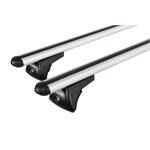 Roof Racks and Bars, Nordrive Alumia silver aluminium aero Roof Bars for Ford Edge 2015 Onwards (With Solid Integrated Roof Rails), NORDRIVE