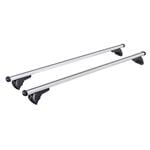 Roof Racks and Bars, Nordrive Helio silver aluminium aero Roof Bars for Hyundai KONA 2017 Onwards, with Solid Roof Rails, NORDRIVE
