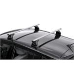 Roof Racks and Bars, Nordrive Helio Silver Aluminium Roof Bars Set for Mitsubishi OUTLANDER III Van 2013 to 2021, NORDRIVE