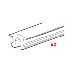 Spare Parts, 2 lower rubbers set   L = 125 cm, NORDRIVE