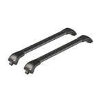 Roof Racks and Bars, Nordrive Silenzio CX Black Edge Roof Bars for Skoda ROOMSTER, 2006-2015, With Raised Roof Rails, NORDRIVE