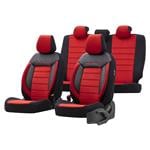 Seat Covers, Premium Fabric Car Seat Covers COMFORTLINE   Red, Otom