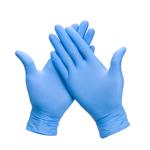 Gloves, Biodegradable Blue Nitrile Powder Free (Box of 100)   Medium, ASAP Innovations
