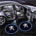 Car Logo Lights, Peugeot Car Door LED Puddle Lights Set (x2) - Wireless , 