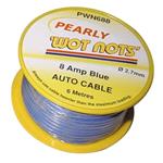 Cables, Wot Nots 1 Core Cable   Blue   6m   8A, WOT NOTS