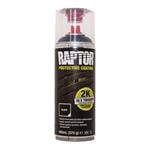 Paintshop Consumables, Raptor 2K Aerosol Black - 400ml, U-POL