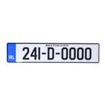 Registration Plates, Irish Legal Car Registration Plate, 