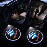 Car Logo Lights, Suzuki Car Door LED Puddle Lights Set (x2) - Wireless , 