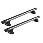 Roof Racks and Bars, Thule SlideBar Roof Bars for Opel COMBO MPV, 5 door, 2018 Onwards, with Fixed Points, Thule
