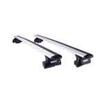 Roof Racks and Bars, Thule Wingbar Evo Roof Bars for Audi A4 Avant Estate, 5 door, 2015 Onwards, with Solid Roof Rails, Thule