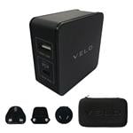 Phone Accessories, VELD Super Fast 42W Travel Adapter Charger Plug   USB and USB C Ports with Adapter for UK, USA, EU, AUS Plug, Veld