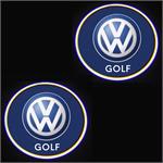 Car Logo Lights, VW Golf Car Door LED Puddle Lights Set (x2) - Wireless , 