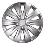 Hub Caps, Rapid 15 Inch Wheel Trims Set   SILVER, Versaco