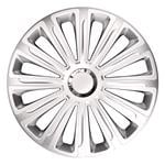 Hub Caps, Trend 15 Inch Wheel Trims Set   SILVER, Versaco