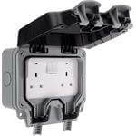 Site Power, BG Nexus Storm IP66 Weatherproof Double Switched 13A Power Socket, BG Electrical