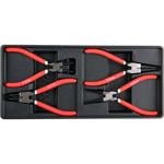 Hand Tools, Circlip Pliers in the Tray   Set of 4, YATO